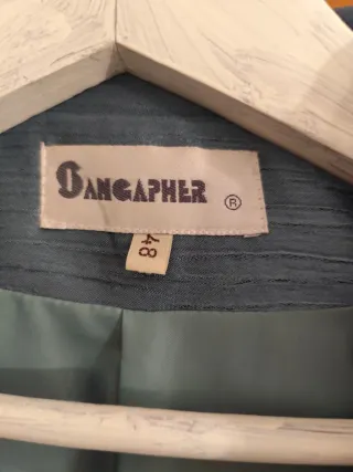 Traje de chaqueta azul verdoso