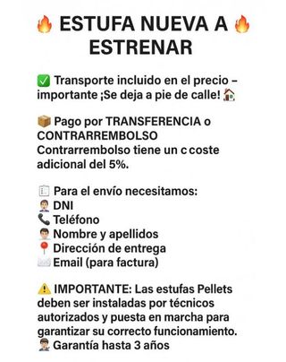 Estufa de Leña Aston Nueva  SANT2027