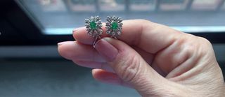 Pendientes Oro Blanco 18 kilates