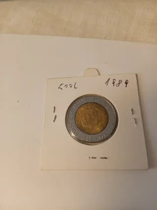 Moneta 500 Lire 1989 san Marino