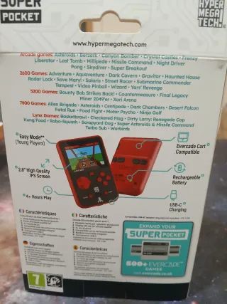 Consola Portátil Atari Superpocket. Evercade.