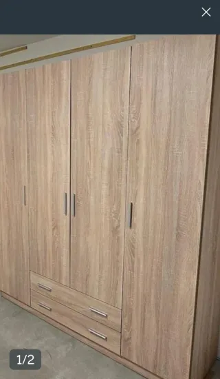 Armario modular madera color beige/marrón