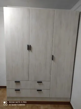Armario modular madera color beige/marrón
