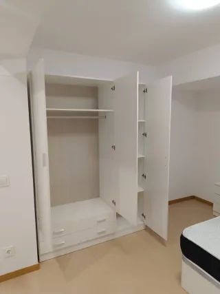Armario modular madera color beige/marrón