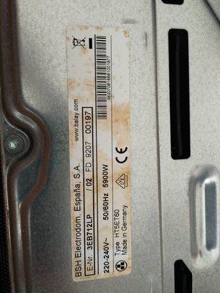 Placa Vitrocerámica BALAY (3 fuegos)