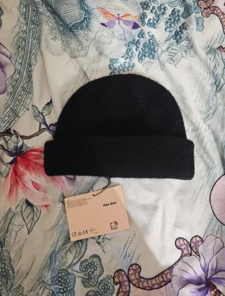 Miu Miu Berretto Lana Nero