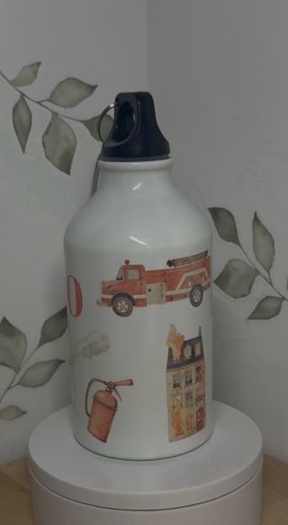 Botella termo personalizada bomberos infantil
