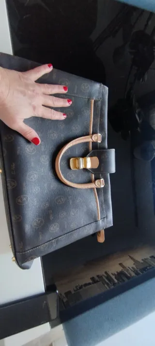 Bolso Maletín El Potro Marrón y Beige