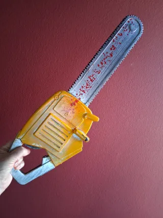 Peluca y motosierra disfraz Milei