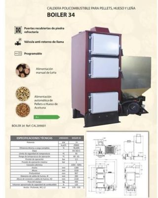Caldera BOILER 34 policombustible Nueva MAD2001