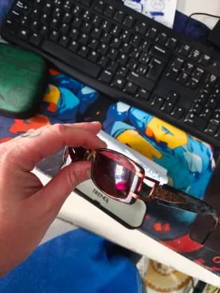 Gafas de sol Trendi marrones y doradas