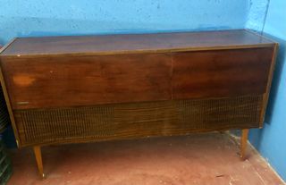 Mueble Radio Tocadiscos Vintage Madera