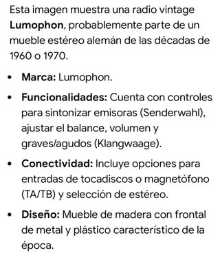 Mueble Radio Tocadiscos Vintage Madera