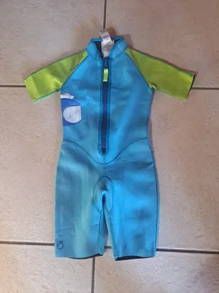 Muta bambino blu e verde con stampa balena