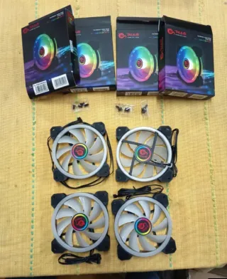 Pack 4 Ventiladores Talius Spectrum ARGB 120mm