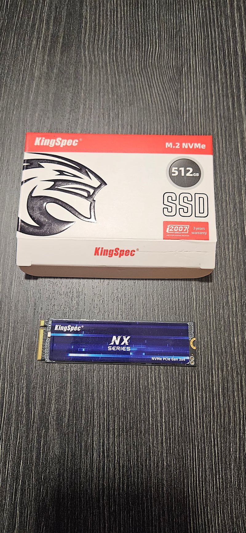 Disco SSD NVMe M.2 KingSpec 512GB como nuevo