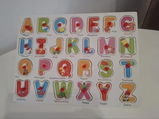 Juego de Mesa Educativo Alfabeto Madera