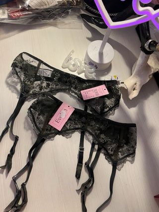 Liguero Evelyn Negro Talla Única