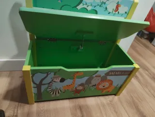 Banco infantil arcón safari