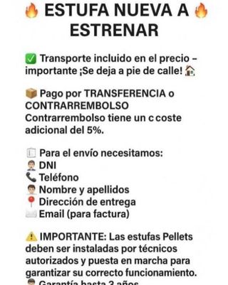 Estufa Pellets REM Ventilada 10 kW MAD2041