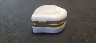 Rosario Medjugorje bianco con cuore