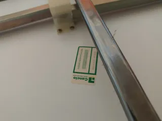 Mesa de cocina cristal y metal