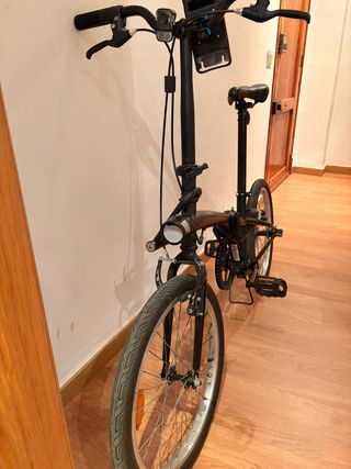 Bicicleta Plegable Negra
