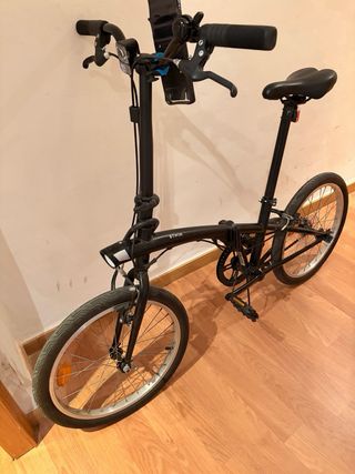 Bicicleta Plegable Negra