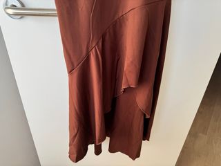 Vestido Corsé Marrón Maxi.