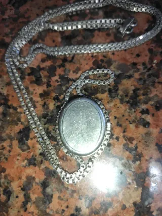 Cadena Antigua Plata con Reloj Losan
