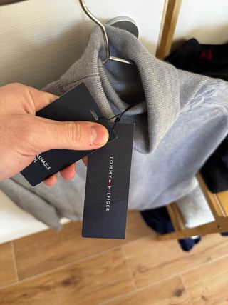 Maglione Dolcevita Tommy Hilfiger Grigio Uomo