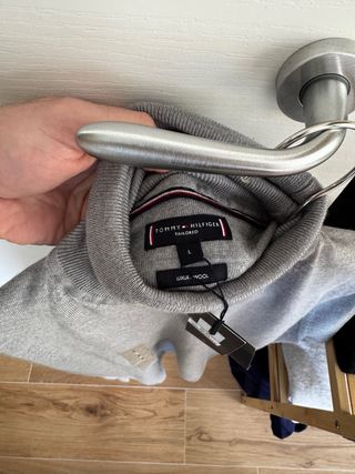 Maglione Dolcevita Tommy Hilfiger Grigio Uomo