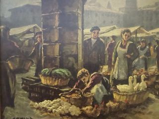 Jacint Conill Orriols oleo en un lienzo