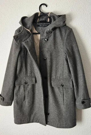 Abrigo Marc O'Polo Lana T.42 Gris