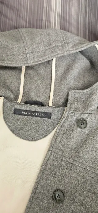 Abrigo Marc O'Polo Lana T.42 Gris