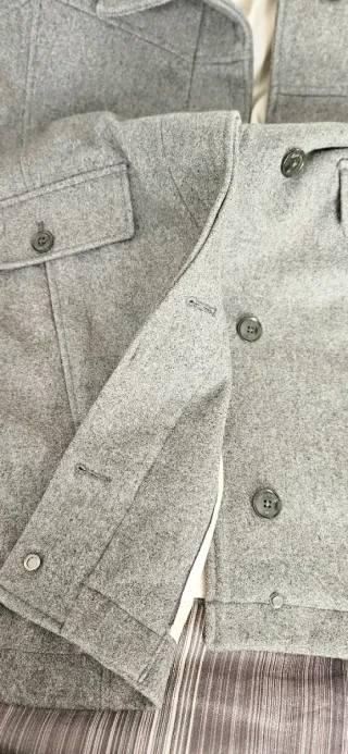 Abrigo Marc O'Polo Lana T.42 Gris