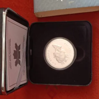 Moneda Plata Canadá 1 Dólar 1997