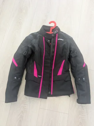 Chaqueta Moto Spidi Mujer Negra y Rosa