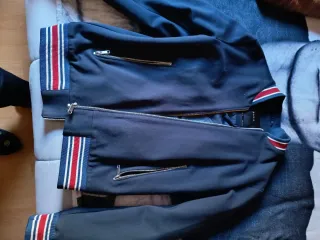 Cazadora Bomber Zara Azul Hombre