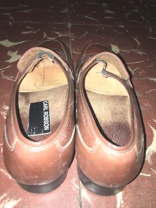 Zapatos de piel mocasín marrón 44  carl robson