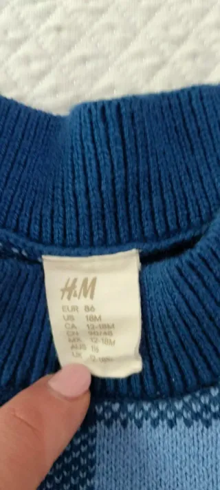 Maglioncino bimbo fantasia quadri