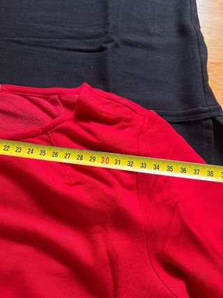 Set donna nero e rosso