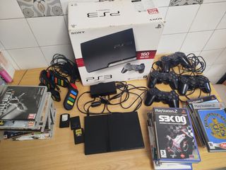 Lote ps2, juegos , caja ps3 vacia