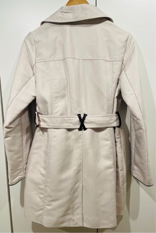 Gabardina Cortefiel Beige Cremallera Asimétrica