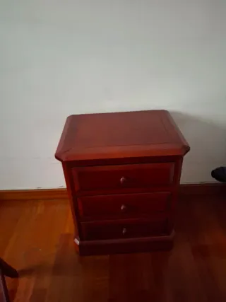 Conjunto dormitorio madera maciza cerezo