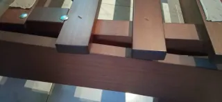 Sofá Cama Naranja y Marrón