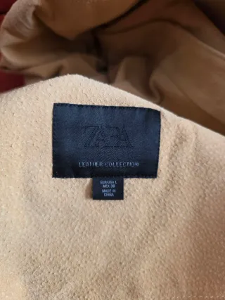 Cazadora Zara Ante Beige Talla L