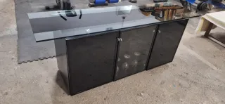 Mueble moderno cristal y madera