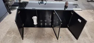 Mueble moderno cristal y madera