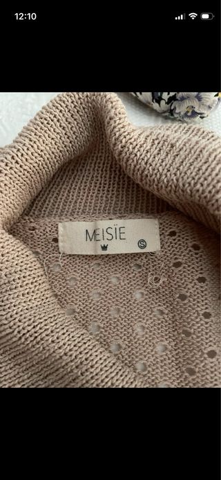 Cárdigan de punto Maisie beige talla S